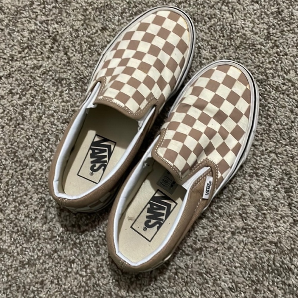 Brown Checkered Vans